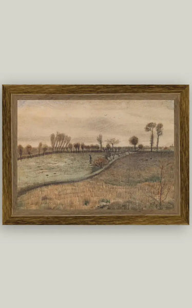Pollard Willows Framed Antique Art