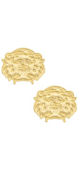 Auburn Tigers 24K Stamped Logo Stud Earrings