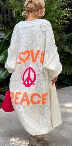 Love & Peace Duster Cardigan