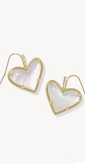Kendra Scott Ari Heart Statement Gold Drop Earrings
