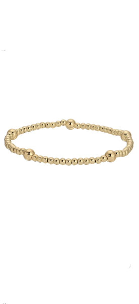 3mm Bead with 5mm Accent Stretch Bracelets