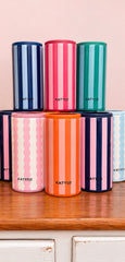 Striped Skinny Can Coolers - 7 Colors