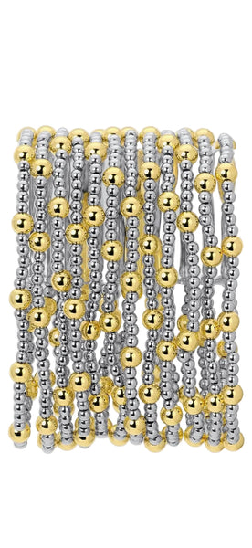 Two-Tone Stretch Bracelets 3mm/5mm