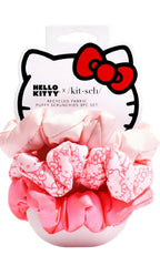 Hello Kitty X Kitsch Recycled Fabric Puffy Scrunchies 3pcSet