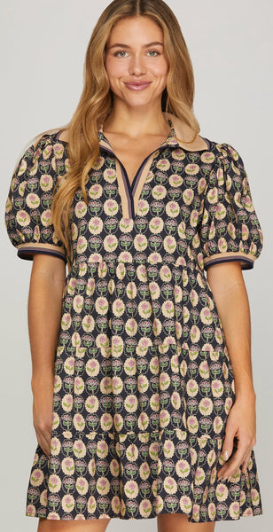 Portrait in Floral Dress