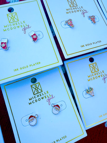 Michelle McDowell Christmas Studs - 8 Styles