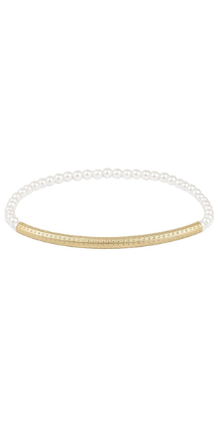 enewton bliss bar textured pearl 3mm bracelet
