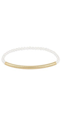 enewton bliss bar textured pearl 3mm bracelet