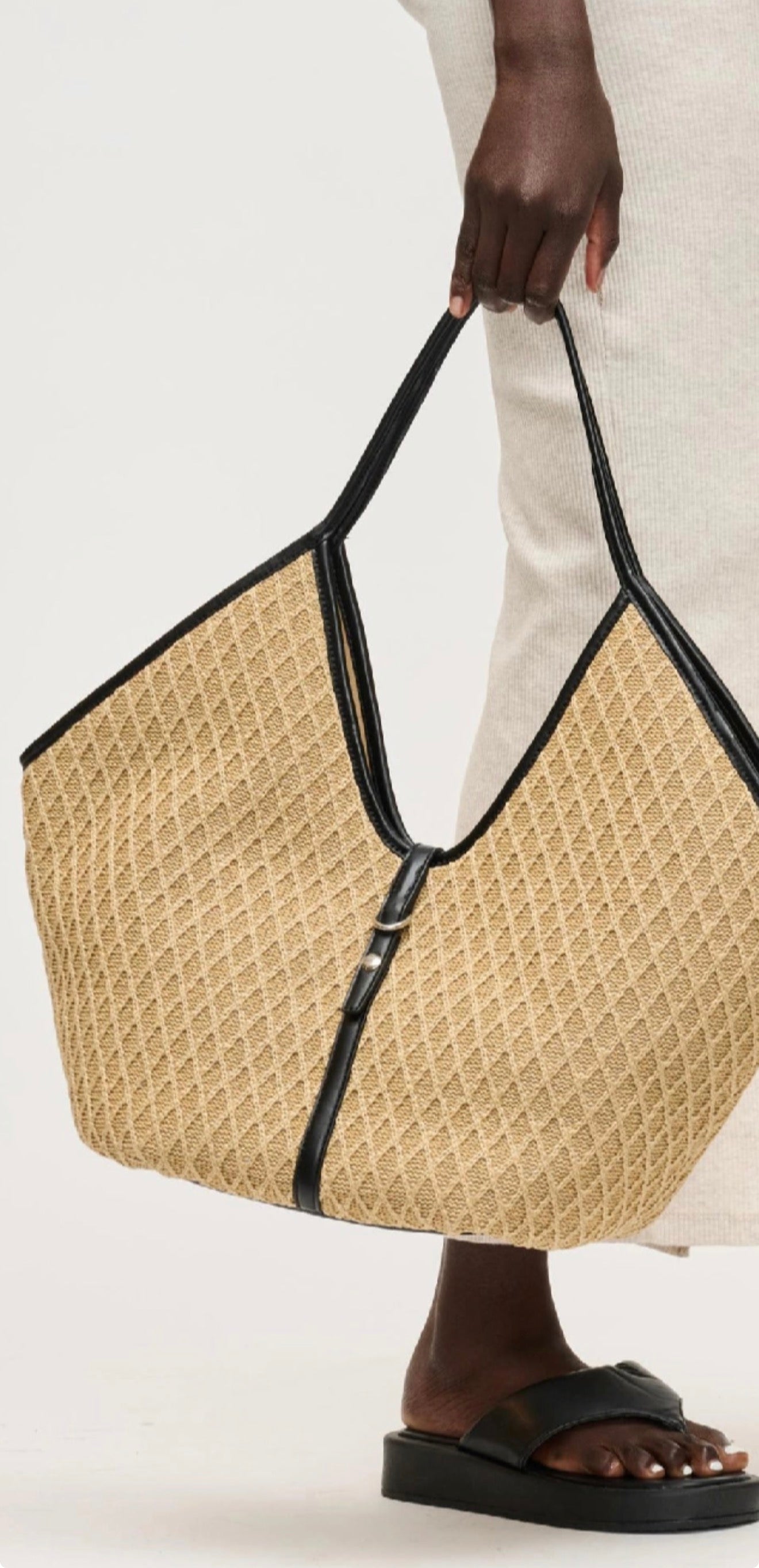 Cienna Raffia Tote