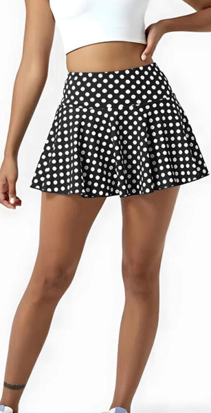 Polka Dot Tennis Skort - 2 Colors