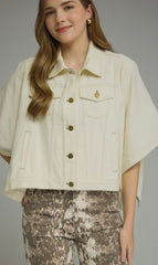 Denim Cape Jaket