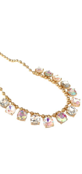 Crystal Glass Station Necklace