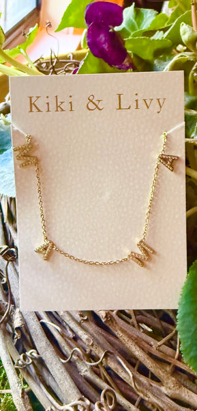Kiki & Livy Bejeweled MAMA Necklace