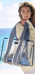 Case-Mate Something Navy Gingham Jelly Tote Bag