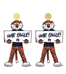War Eagle Aubie Earrings