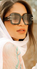 Diff - The White Lotus - tanya mcquoid luxe black rich grey gradient sunglasses