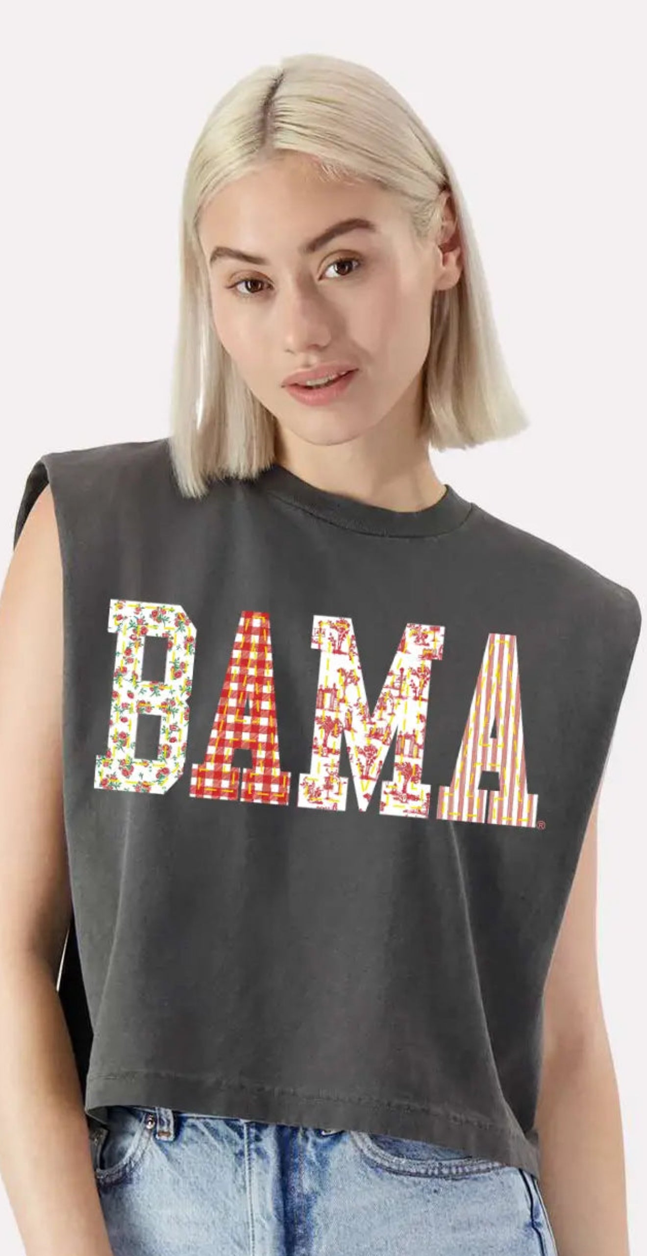 BAMA Mixed Patterns Tank – A Little Bird Boutique