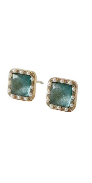 Tiffany Square Stud Earrings