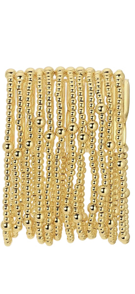 3mm Bead with 5mm Accent Stretch Bracelets