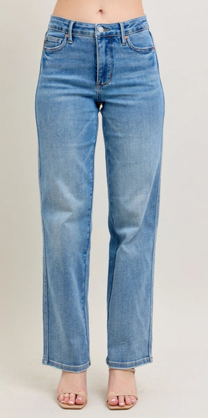 Judy Blue Tummy Control Vintage Straight Wash Jeans