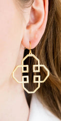 Gold Filigree Cut Out Earrings