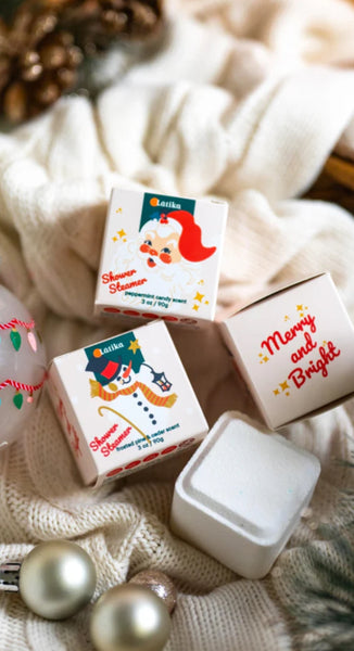 Holiday Shower Steamers - 3 Varieties - 3 oz Cube Shower Steamer