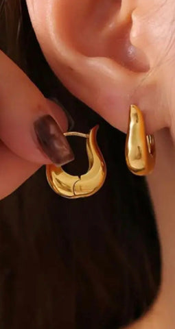 Petite U Hoop Earrings