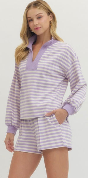 Fun Summer Striped Shorts Seperates