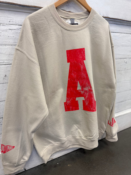 U of A #1 Fan Sweatshirt-Sand