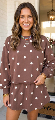 Simply Southern Dotty Bow PJ Set