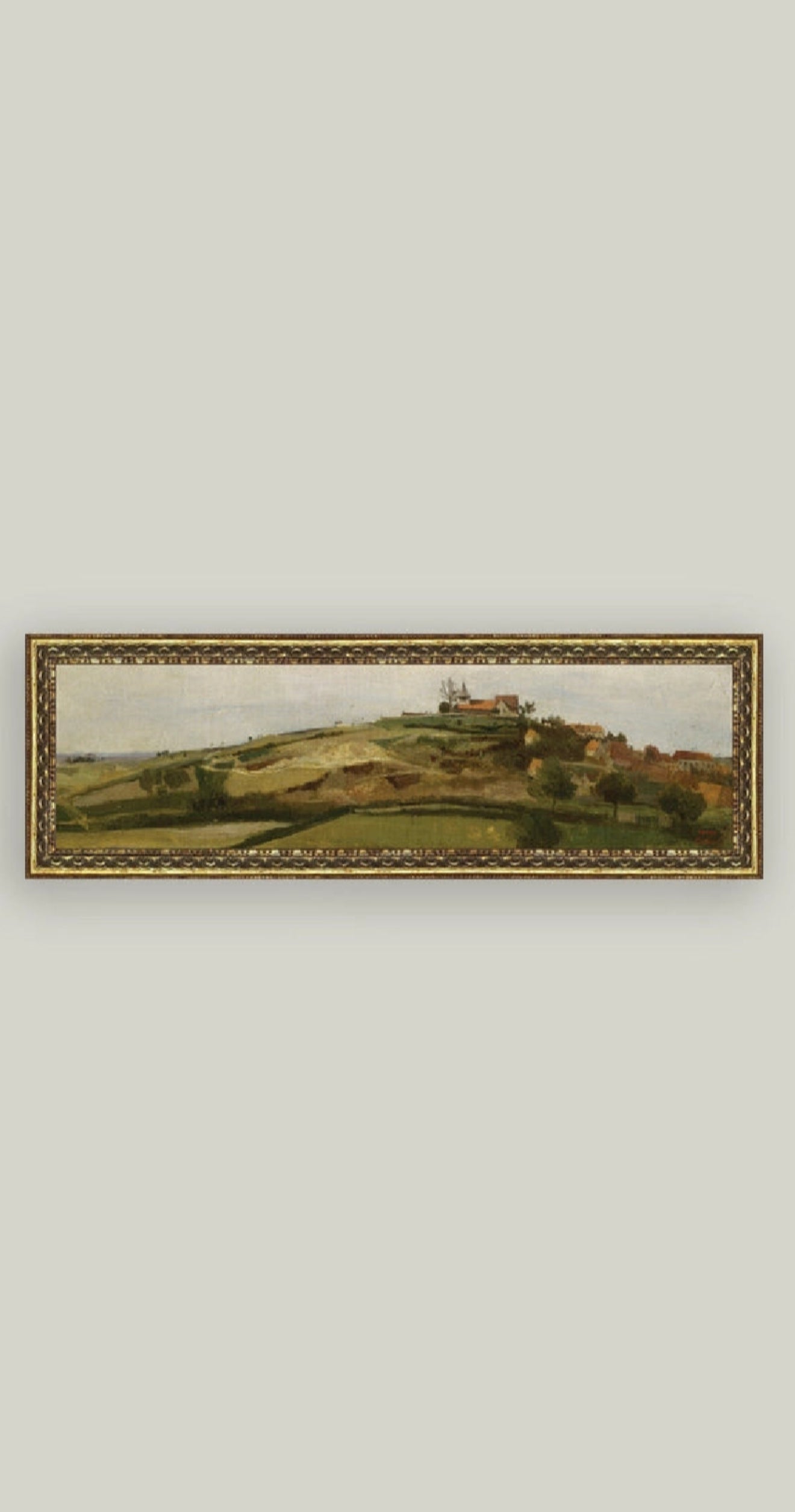 View of Lormes Framed Antique Art