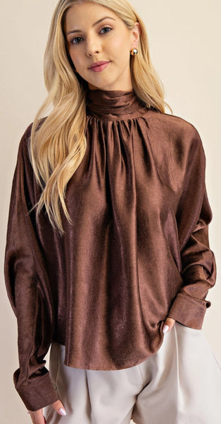 Harper Satin Blouse - 2 Colors