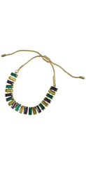 Mardi Gras Stone Bracelet