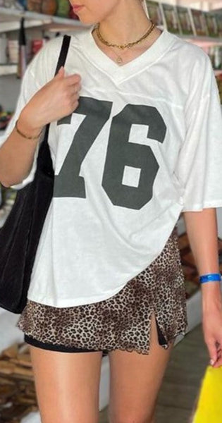 76 Printed T-Shirt Jersey