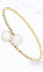 Little Bird Pearl and Rhinestone Holiday Bracelet