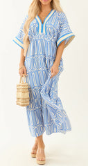 Sapphire Stripes Dress