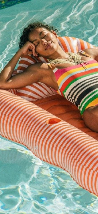 FUNBOY Tanning Pool Lounger - Orange