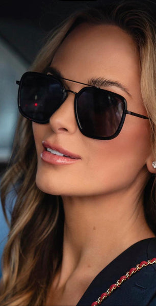 Diff Jordan Black + Grey Polarized Sunglasses