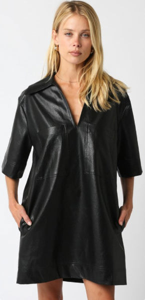 Maci Leather Dress