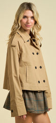 Cropped Trench Coat
