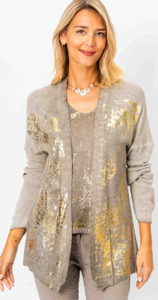 Gold Shimmer Cardigan