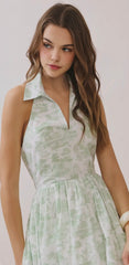 Countryside Toile Halter Dress