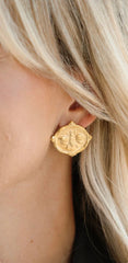 Susan Shaw Accent Gold Bee Studs