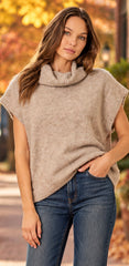 Taupe Glitter Sweater