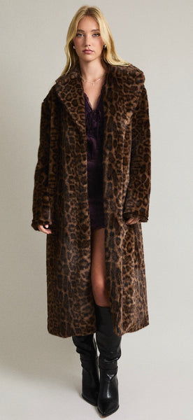 The Jackie Leopard Coat