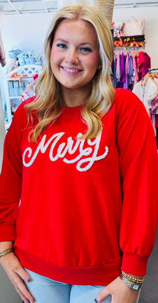 Merry Bow Sweatshirt