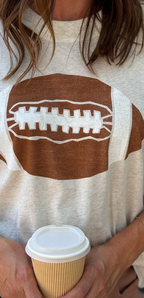 Football Tee and Sweatshirt