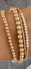 enewton gold bliss pearl 3mm bracelet