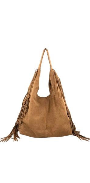 Sahara Fringe Hobo Purse