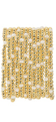 Bracelets extensibles de 4 mm avec perles et perles de culture